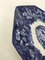 Antique English Blue & White Earthenware Stand/Plate from Wedgwood, 1910s, Image 4