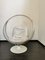 Sedia Bubble in ghisa laccata bianca, metallo cromato e vetro acrilico con cuscini argentati, Immagine 3