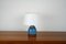 Table Lamp in Blue Ceramic from Bitossi, 1970s, Image 6