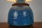 Table Lamp in Blue Ceramic from Bitossi, 1970s 4