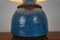 Table Lamp in Blue Ceramic from Bitossi, 1970s, Image 4