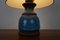 Table Lamp in Blue Ceramic from Bitossi, 1970s 8