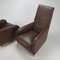 Italian Leather Lounge Chairs by Molinari, 1990s, Set of 2 5