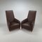 Italian Leather Lounge Chairs by Molinari, 1990s, Set of 2 1