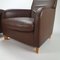 Italian Leather Lounge Chairs by Molinari, 1990s, Set of 2 6