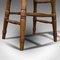 Antique English Beech & Ash Stool, 1900s, Imagen 12