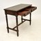 Antique Leather & Oak Writing Desk 9