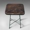 Vintage English Industrial Pine Stool, 1940, Imagen 8