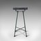 Vintage English Industrial Pine Stool, 1940 5