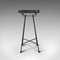 Vintage English Industrial Pine Stool, 1940, Image 4