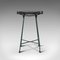 Vintage English Industrial Pine Stool, 1940, Imagen 2