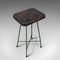 Vintage English Industrial Pine Stool, 1940, Image 7