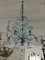 Chandelier in Murano Glass with Blue Decoration, Imagen 3