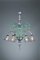 Chandelier in Murano Glass with Blue Decoration, Imagen 2