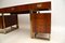 Vintage Rosewood & Brass Partners Desk, Set of 3, Immagine 9