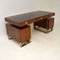 Vintage Rosewood & Brass Partners Desk, Set of 3 16