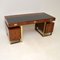 Vintage Rosewood & Brass Partners Desk, Set of 3 1