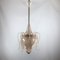 Mid-Century Pink Bullicante Glass Chandelier by Tomaso Buzzi for Venini, Immagine 1