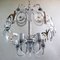Chrome Metal and Crystal Chandelier Attributed to Gaetano Sciolari, 1960s 8