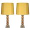 Teak and Crystal Table Lamps from Ateljé Glas & Trä, Hovmantorp, 1960s, Set of 2, Image 1