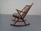 Danish Teak Rocking Chair by Frank Reenskaug for Bramin, 1960s 4