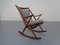 Danish Teak Rocking Chair by Frank Reenskaug for Bramin, 1960s, Immagine 1