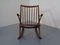 Danish Teak Rocking Chair by Frank Reenskaug for Bramin, 1960s, Immagine 15