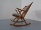 Danish Teak Rocking Chair by Frank Reenskaug for Bramin, 1960s 5