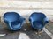 Blue Velvet Seats by Federico Munari, 1950s, Set of 2 2