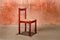 Vintage Red Carimate Dining Chairs by Vico Magistretti for Cassina, 1970s, Set of 4, Immagine 2