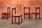 Vintage Red Carimate Dining Chairs by Vico Magistretti for Cassina, 1970s, Set of 4 1