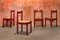 Vintage Red Carimate Dining Chairs by Vico Magistretti for Cassina, 1970s, Set of 4, Image 1