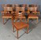 Oak and Leather Dining Chairs by Poul Volther, Set of 6 2