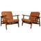 Model 233 Lounge Chairs in Cognac Aniline Leather by Hans J. Wegner for Getama, Set of 2, Immagine 1