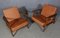 Model 233 Lounge Chairs in Cognac Aniline Leather by Hans J. Wegner for Getama, Set of 2, Image 2