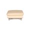 Cream Leather Stool by Koinor Rivoli 7