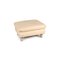 Cream Leather Stool by Koinor Rivoli 1