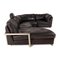 Black Leather Sofa by Artanova Medea 9