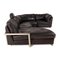 Black Leather Sofa by Artanova Medea, Immagine 9