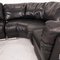 Black Leather Sofa by Artanova Medea 7