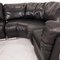Black Leather Sofa by Artanova Medea, Image 7