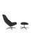 Model F590 Lounge Chair with Stool from Artifort, Set of 2 1