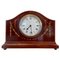 Antique Inlaid Mahogany Eight Day Desktop Clock by R Stewart of Glasgow 1
