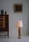 Scandinavian Sculptural Floor Lamp with White Shade, Denmark, 1970s 2