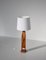 Scandinavian Sculptural Floor Lamp with White Shade, Denmark, 1970s 12