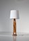 Scandinavian Sculptural Floor Lamp with White Shade, Denmark, 1970s 9