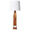 Scandinavian Sculptural Floor Lamp with White Shade, Denmark, 1970s 1