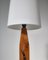 Scandinavian Sculptural Floor Lamp with White Shade, Denmark, 1970s 6