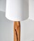 Scandinavian Sculptural Floor Lamp with White Shade, Denmark, 1970s 11