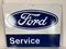 Large Enamel Ford Service Sign, 1950s 1